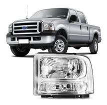 Farol Cromado Ford F250 F350 F4000 2007 2008 2009 2010 2011
