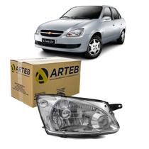 Farol Cromado Lado Direito Arteb Corsa 2011 A 2017 160756 Farol Cromado Lado Direito Arteb Corsa 2011 A 2017 160756