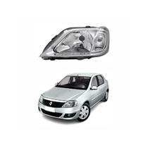 Farol cromado le renault logan