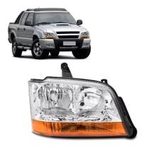 Farol Cromado Pisca Ambar S10 Blazer 2001 a 10 2011 Direito