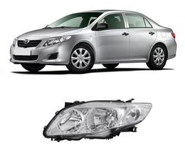 Farol Cromado Toyota Corolla 2009 2010 2011 Esquerdo