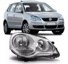 Farol Cromado VW Polo 2007 2008 2009 2010 2011 Direito Farol Cromado VW Polo 2007 2008 2009 2010 2011 Direito