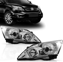 Farol Crv 2007 2008 09 10 11 Elétrico Com Motor Com Projetor Lado Direito