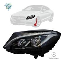 Farol da mercedes benz c250 lado esquerdo 2015 a 2019