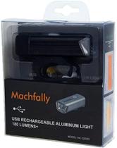 Farol De Bicicleta Led 4 Funções Usb Recarregável Machfally