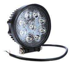 Farol De Led - 27w 09-80v Dc Redondo