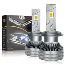 Farol de LED Dualvision de Alta Potência 120W 6000K - Luzes Brancas para Carro (H7, H4, H11, H8, H9, HB3, HB4)