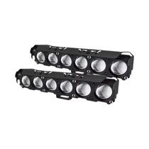 Farol De LED Dupla Cor Para Motocicleta Com 6 Lentes, Luzes De Neblina De Alta/Baixa Intensidade Farol De LED Dupla Cor Para Motocicleta Com 6 Lentes, Luzes De Neblina De Alta/Baixa Intensidade