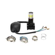 Farol De LED H4 Para Motocicleta Com Olho De Anjo Ba20D Canbus P15D, Luzes De Sinalização E Neblina