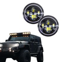 Farol De Led Redondo 7" Alto e Baixo 40W Par