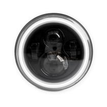 Farol de led redondo 7" alto e baixo 60w 17cm unitário Farol de led redondo 7" alto e baixo 60w 17cm unitário