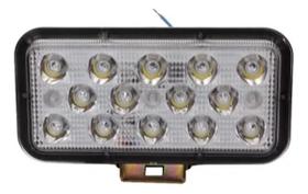 Farol De Led Retangular Branco 6000k Super Forte C/18 Watts