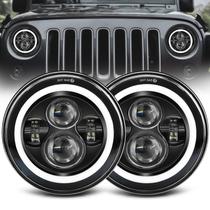 Farol de LED ZIMABLUE 7 Polegadas Redondo para Jeep Wrangler