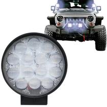 Farol de Milha 14 Leds 12v/24v Redondo Offroad 6000k 14W Branco - Tiger