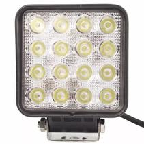 Farol De Milha 16 Leds 48w 10/30v Off Road Moto Carro Iluminação Automotiva Branco Frio Farol De Milha 16 Leds 48w 10/30v Off Road Moto Carro Iluminação Automotiva Branco Frio