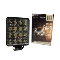 Farol De Milha 16 Leds 48W Quadrado Luxled Farol De Milha 16 Leds 48W Quadrado Luxled