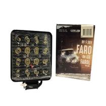 Farol De Milha 16 Leds 48W Quadrado Luxled Farol De Milha 16 Leds 48W Quadrado Luxled