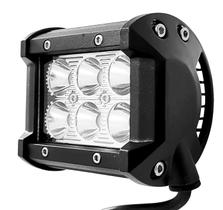 Farol De Milha 6 Leds 18w 10/30v Moto Carro Off Road