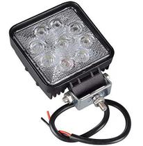 Farol De Milha 9 Leds 27w 10/30v Off Road Moto Carro Iluminação Automotiva Branco Frio Farol De Milha 9 Leds 27w 10/30v Off Road Moto Carro Iluminação Automotiva Branco Frio