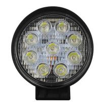 Farol de Milha 9 Leds Universal Redondo 27w 6000K 12v 24v Tiger Auto 0802002