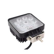 Farol De Milha 9leds 27w Quadrado Troller Jeep - Branco Frio
