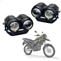 Farol de Milha Auxiliar Neblina Led 20w 12v 24v Honda XRE 190 2016 2017 2018 2019 até 2024