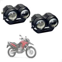 Farol de Milha Auxiliar Neblina Led 20w 12v 24v Honda XRE 300 2009 2010 2011 2012 2013 até 2023