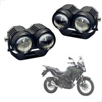 Farol de Milha Auxiliar Neblina Led 20w 12v 24v Kawasaki Versys 300 2017 2018 2019 2020 até 2024