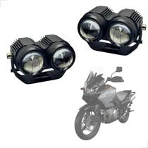 Farol de Milha Auxiliar Neblina Led 20w 12v 24v Suzuli DL 1000 V-Strom 2003 2004 2005 até 2009 Farol de Milha Auxiliar Neblina Led 20w 12v 24v Suzuli DL 1000 V-Strom 2003 2004 2005 até 2009