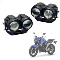 Farol de Milha Auxiliar Neblina Led 20w 12v 24v Yamaha Fazer 250 2005 2006 2007 2008 até 2020