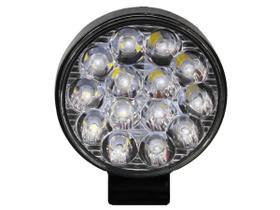 Farol de Milha Auxiliar Universal 14 Leds 42W Redondo Resistência a Água R8