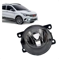 Farol de Milha Fiat Argo 17 a 23 Lente Vidro Aro Preto Lado Esquerdo