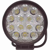 Farol De Milha Led Redondo 14 Leds Troller Jeep 12v 24v