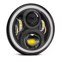 Farol de Milha LED Redondo 40W angel eyes luz alta Seta Jeep Pick-up Moto trator LE-6751