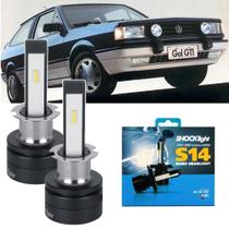 Farol de Milha Led S14 H3 6K Gol Saveiro Parati Voyage Quadrado