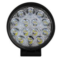 Farol de Milha Led Universal 42w Redondo 14 Leds 6000K - 0802003 Tiger Auto Farol de Milha Led Universal 42w Redondo 14 Leds 6000K - 0802003 Tiger Auto