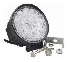 Farol De Milha Off-Road 14 Leds 42W 12V/24V Redondo