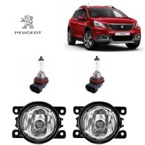 Farol de Milha Peugeot 2008 2015 Com Lâmpada H11 Par