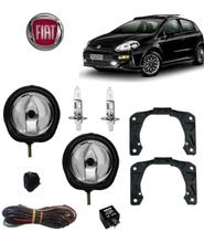 Farol de Milha Punto Blackmotion 2016 Com Lampada H1 Kit