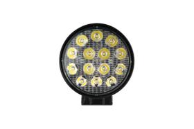 Farol De Milha Redondo 14 Leds Luz Azul Agrícola 42w Bivolt