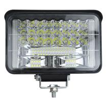 Farol De Milha Retangular 144w Off Road Truck 2 Fases Bivolt