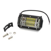 Farol De Milha Retangular 24 Super Leds Branco Bivolt 20W 6000K Carcaça Alumínio Longo Alcance - PRADOLUX IL6010