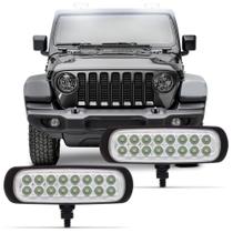 Farol de Milha Strobo Slim Power 16 LEDs 12V 3,2W Luz Super Branca Autopoli Farol de Milha Strobo Slim Power 16 LEDs 12V 3,2W Luz Super Branca Autopoli