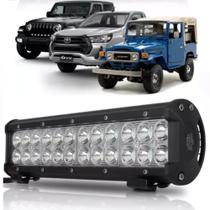 Farol De Milha Super Led Cree Auxiliar 72w Barra BiVolt 12v/24v Trator Caminhão