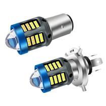Farol De Moto LED Bicolor H4 H6 BA20D Com Luz Alta E Baixa E Lâmpada De Neblina Para Motocicleta E Farol De Moto LED Bicolor H4 H6 BA20D Com Luz Alta E Baixa E Lâmpada De Neblina Para Motocicleta E