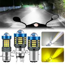 Farol de Motocicleta LED H4 BA20D H6 - Dupla Cor, Hi/Lo Beam, para Moto e Scooter
