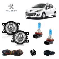 Farol de Neblina Peugeot 207 2011 Com Super Branca Kit