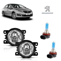 Farol de Neblina Peugeot 408 2019 Com Super Branca Par