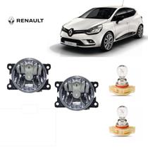 Farol de Neblina Renault Clio 2013 Lâmpada H16 Par