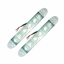 Farol de Rodagem Led Auxiliar 6 Leds Drl Daylight Diurna - Par